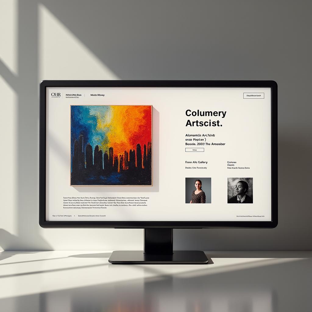 Galería digital para artista colombiano