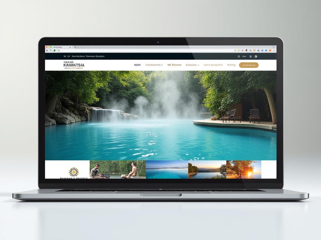 Sitio web para aguas termales en Caldas