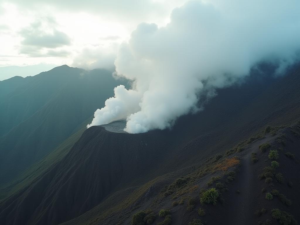 Video producción de paisajes volcánicos en Colombia